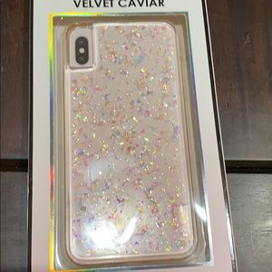 iPhone XS MAX velvet caviar opal flakes